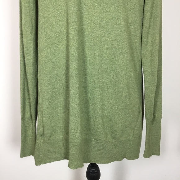 Mossy green open front long cardigan duster sz M fairycore fairy natural boho - Picture 6 of 8